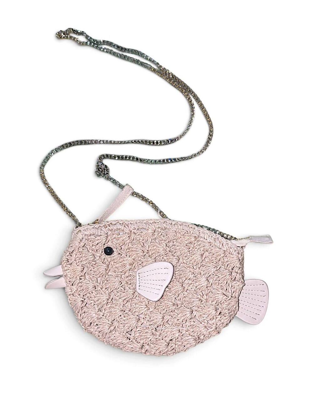 Puffer Fish Crossbody Mini Raffia Straw Bag Limited Edition From India To You